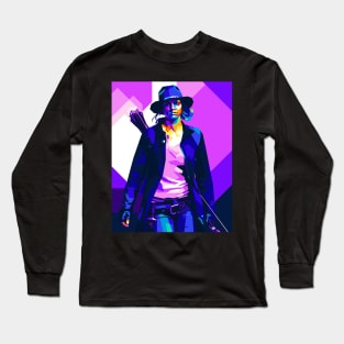 Maggie Rhee WPAP Pop Art Illustration Long Sleeve T-Shirt